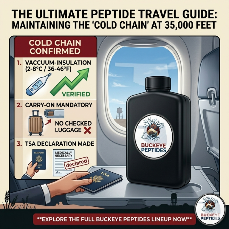 buckeye peptides- traveling with your peptides